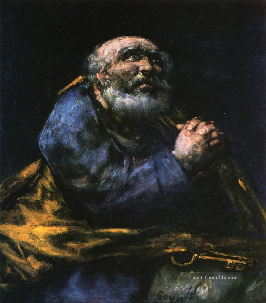 Der reuige Saint Peter Francisco de Goya Ölgemälde